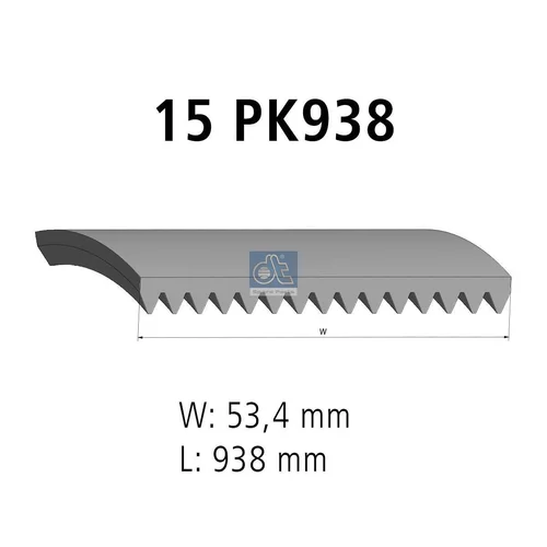 Ozubený klinový remeň DT Spare Parts 7.54814