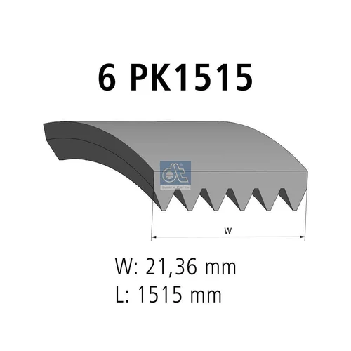 Ozubený klinový remeň DT Spare Parts 3.34338