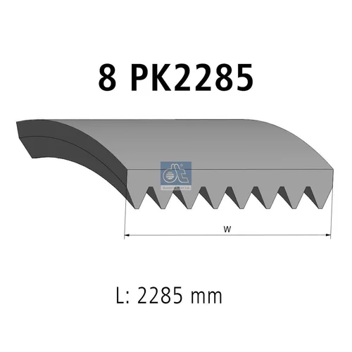 Ozubený klinový remeň DT Spare Parts 4.81700