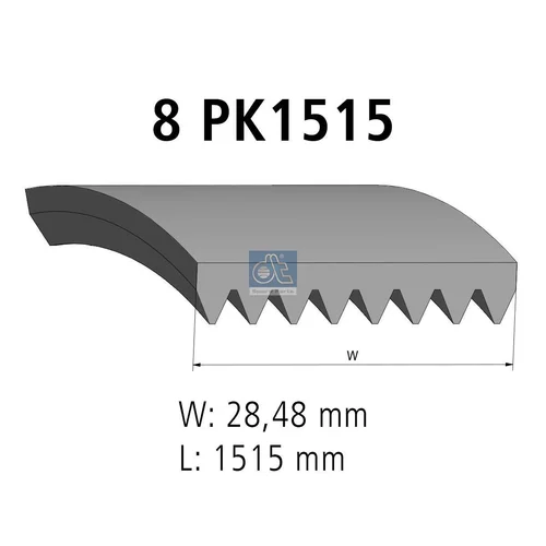 Ozubený klinový remeň DT Spare Parts 6.31520