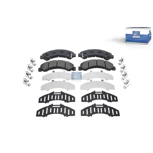 Sada brzdových platničiek kotúčovej brzdy DT Spare Parts 15.00037