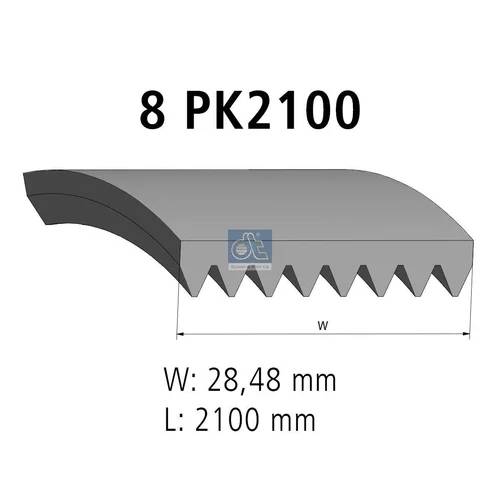 Ozubený klinový remeň DT Spare Parts 4.80929