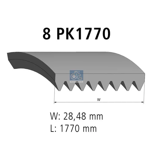 Ozubený klinový remeň DT Spare Parts 5.41539