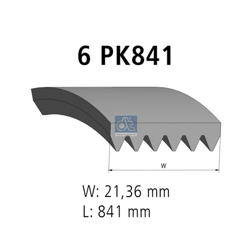 Ozubený klinový remeň DT Spare Parts 6.31550