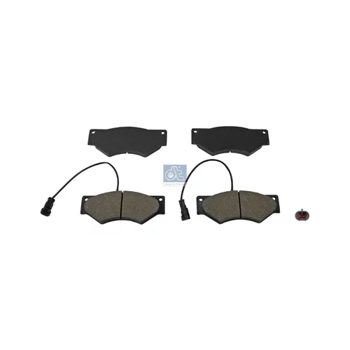 Sada brzdových platničiek kotúčovej brzdy DT Spare Parts 7.92612
