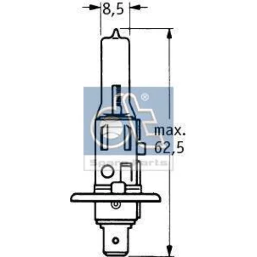 Žiarovka pre diaľkový svetlomet DT Spare Parts 9.78109