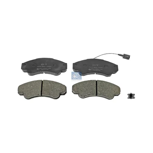Sada brzdových platničiek kotúčovej brzdy DT Spare Parts 12.93103