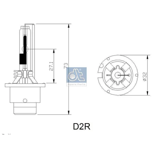 Žiarovka pre hlavný svetlomet DT Spare Parts 3.32942