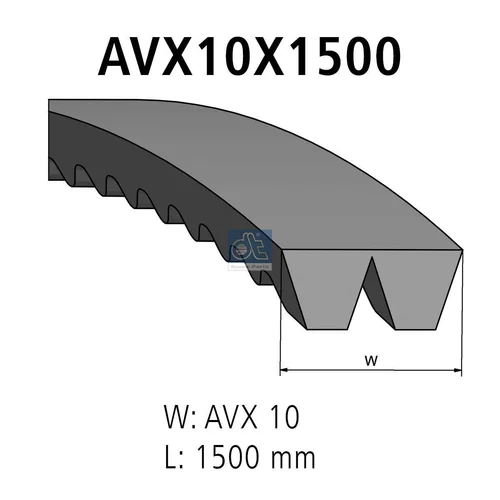 Zosilnený klinový remeň 3.34200 (DT Spare Parts)