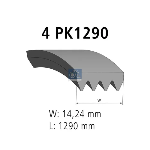 Ozubený klinový remeň 3.34339 (DT Spare Parts)