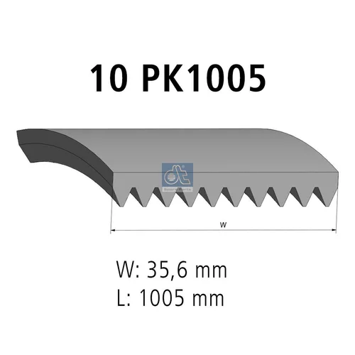 Ozubený klinový remeň DT Spare Parts 4.80696