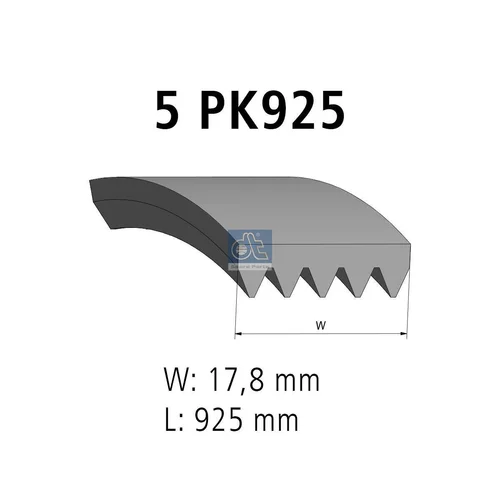 Ozubený klinový remeň DT Spare Parts 12.15406