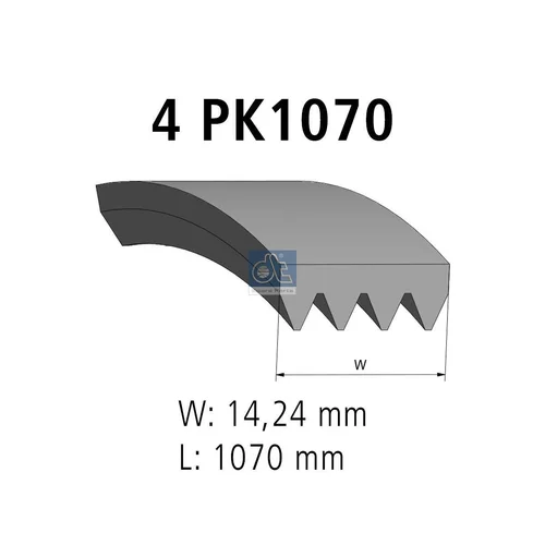 Ozubený klinový remeň DT Spare Parts 7.54803