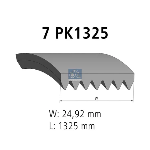 Ozubený klinový remeň DT Spare Parts 7.54807