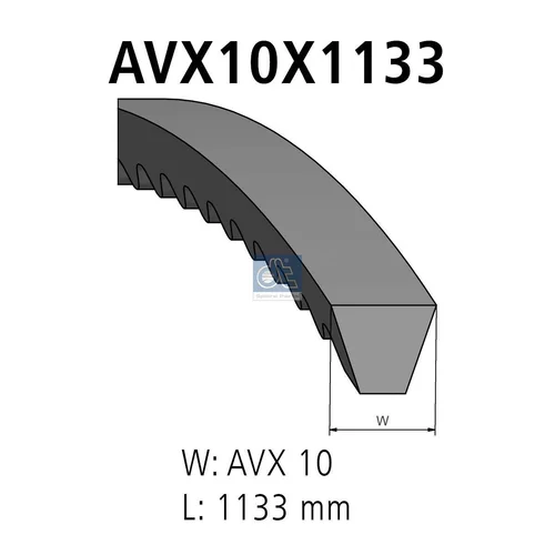 Klinový remeň DT Spare Parts 7.54851