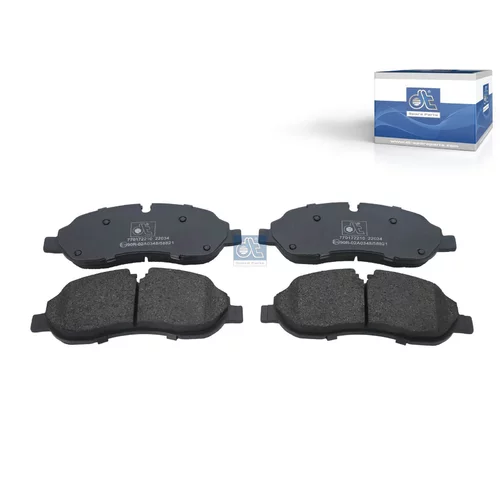 Sada brzdových platničiek kotúčovej brzdy DT Spare Parts 12.93107
