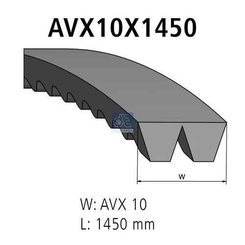 Zosilnený klinový remeň DT Spare Parts 3.34410