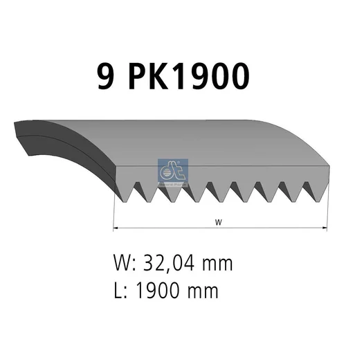 Ozubený klinový remeň DT Spare Parts 4.80708