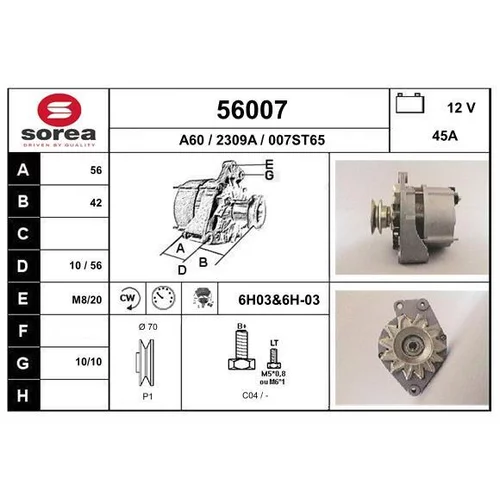 Alternátor EAI 56007
