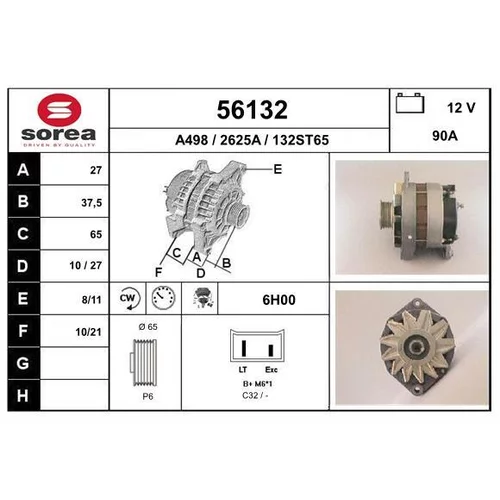 Alternátor 56132 /EAI/