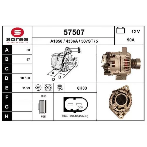 Alternátor EAI 57507