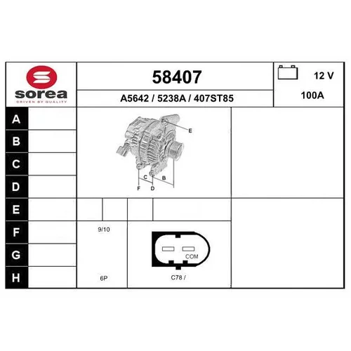 Alternátor EAI 58407