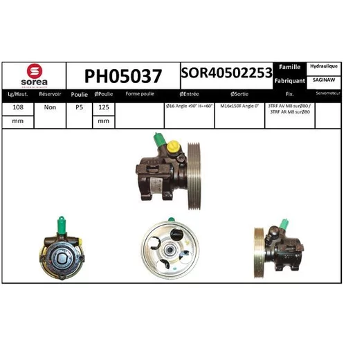 Hydraulické čerpadlo pre riadenie EAI PH05037