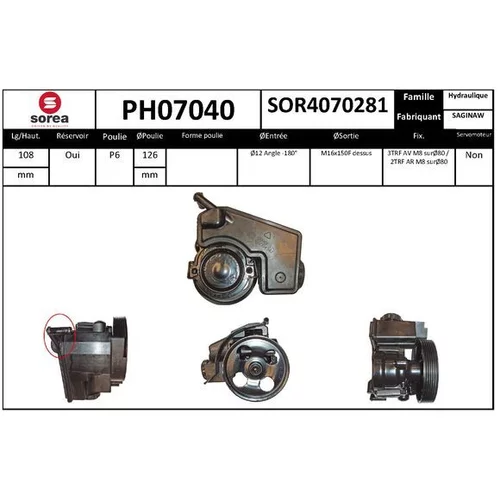 Hydraulické čerpadlo pre riadenie EAI PH07040