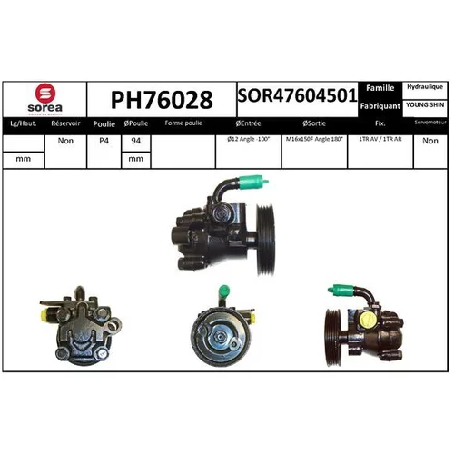 Hydraulické čerpadlo pre riadenie EAI PH76028