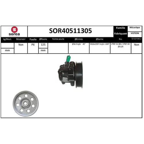 Hydraulické čerpadlo pre riadenie EAI SOR40511305