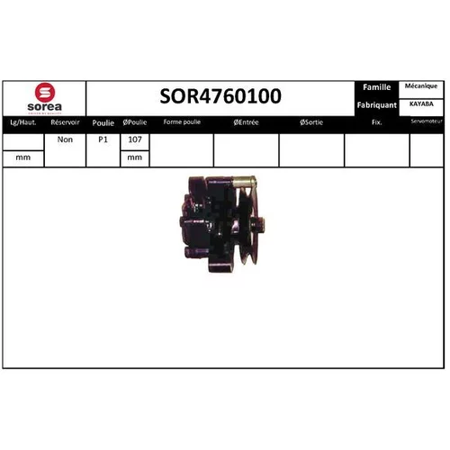 Hydraulické čerpadlo pre riadenie EAI SOR4760100
