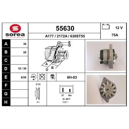 Alternátor EAI 55630