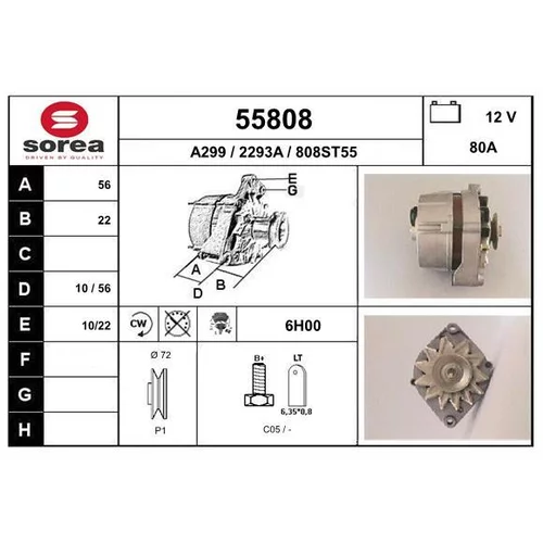 Alternátor EAI 55808