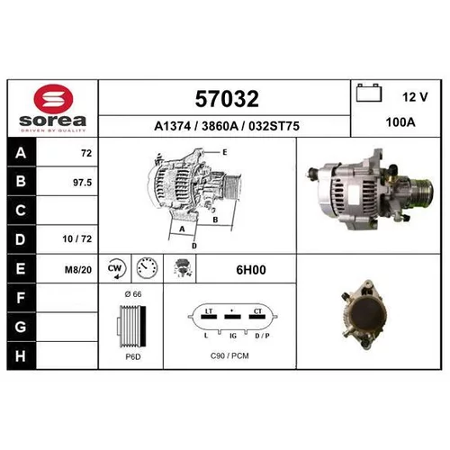 Alternátor EAI 57032