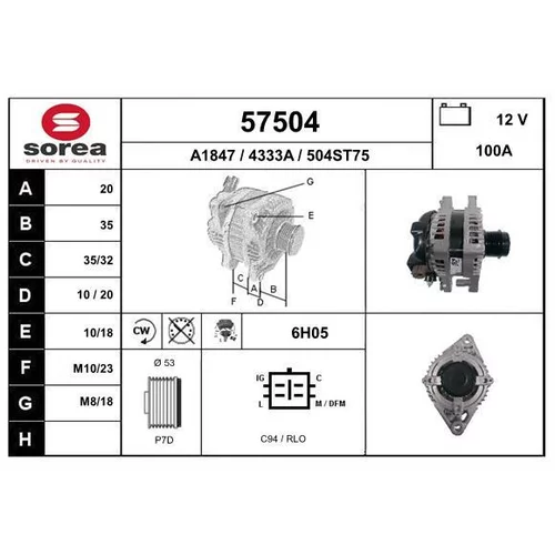 Alternátor EAI 57504