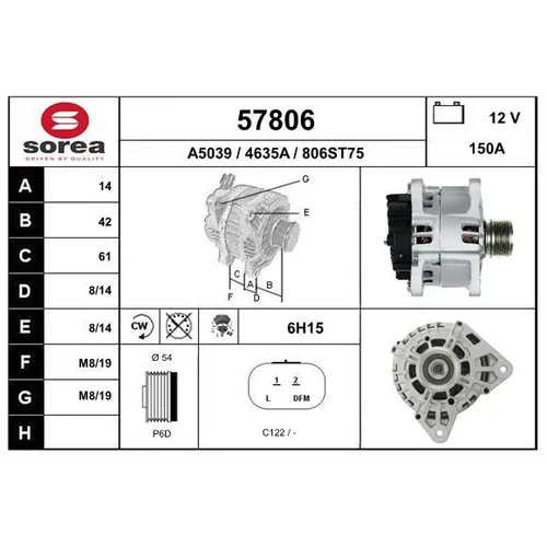 Alternátor EAI 57806