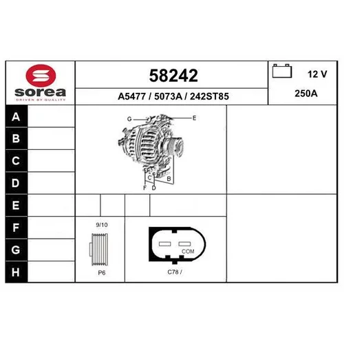 Alternátor 58242 /EAI/