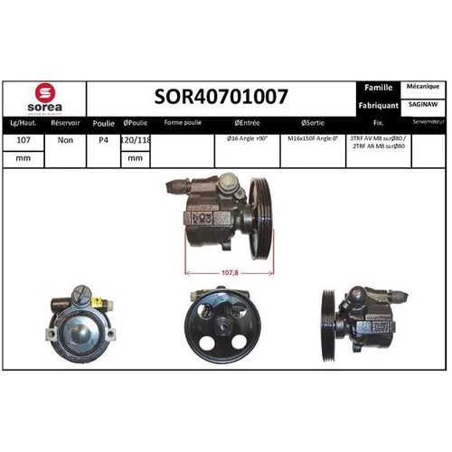 Hydraulické čerpadlo pre riadenie EAI SOR40701007
