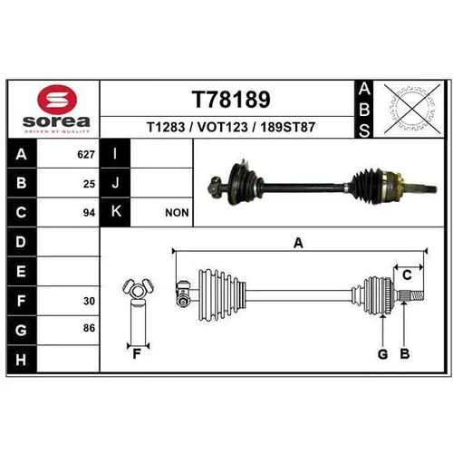 Hnací hriadeľ EAI T78189