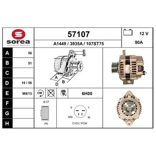 Alternátor EAI 57107