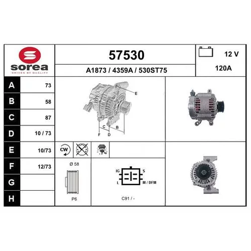 Alternátor EAI 57530