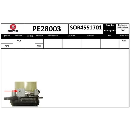 Hydraulické čerpadlo pre riadenie EAI PE28003