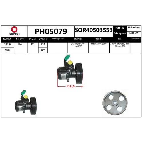 Hydraulické čerpadlo pre riadenie EAI PH05079