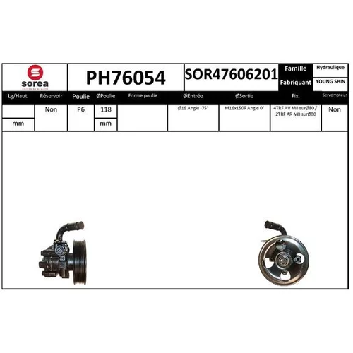 Hydraulické čerpadlo pre riadenie EAI PH76054