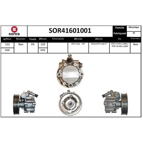 Hydraulické čerpadlo pre riadenie EAI SOR41601001