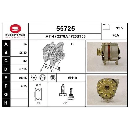 Alternátor EAI 55725