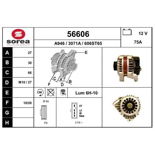 Alternátor EAI 56606