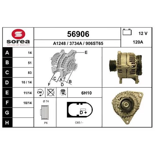 Alternátor EAI 56906
