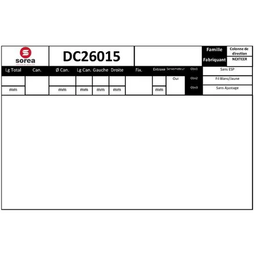 Stĺpik riadenia EAI DC26015