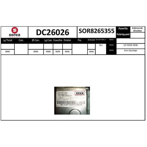 Stĺpik riadenia EAI DC26026